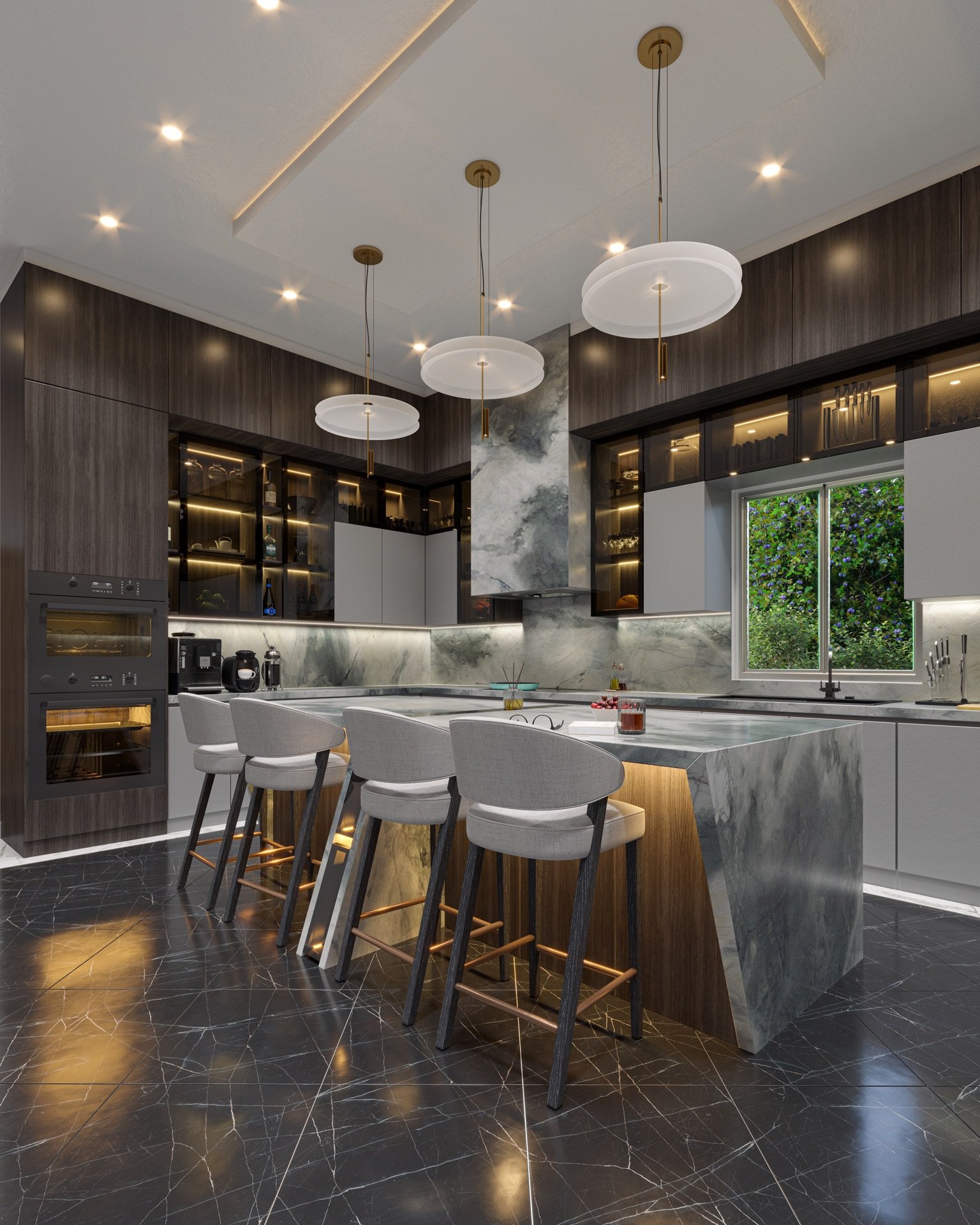 RAL 7022 // UMBRA STONE KITCHEN
